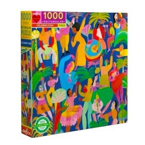 Eeboo Piece & Love Celebration 1000 Piece Rectangular Puzzle - NWT